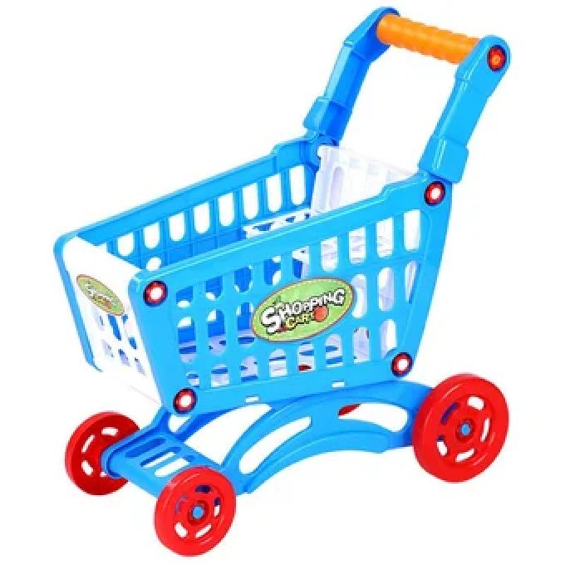 GENERICO - Juguete Set Carrito De Compras Con Accesorios 56 Piezas Azul