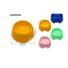 GENERICO - Bowl Para Perro Comida Color Amarillo Redondo 18cm