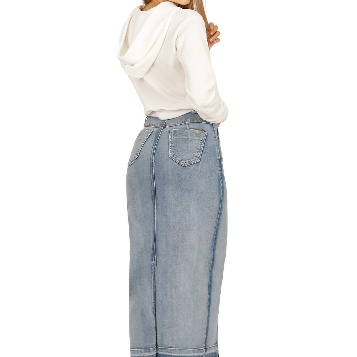 DIVINO JEANS - Falda Amur Celeste Divino Jeans - Celeste