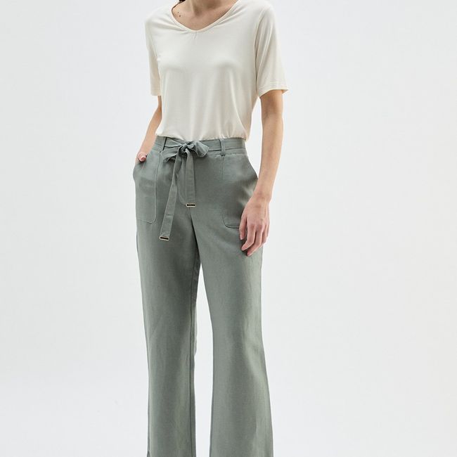 MA GRIFFE - Pantalon Avellana Mujer Magriffe