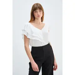 ASH - Blusa Lisa Crudo