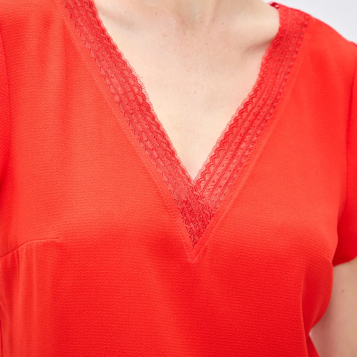 IO - Blusa Sin Mangas Rojo Mujer Io