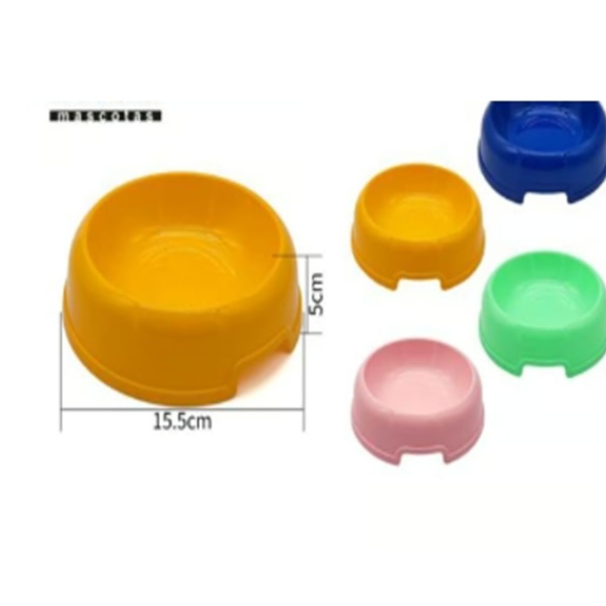 GENERICO - Bowl Para Perro Comida Color Azul Redondo 15cm