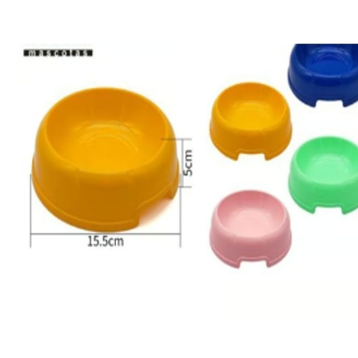 GENERICO - Bowl Para Perro Comida Color Verde Redondo 15cm