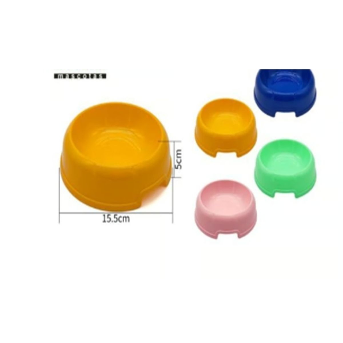 GENERICO - Bowl Para Perro Comida Color Verde Redondo 15cm