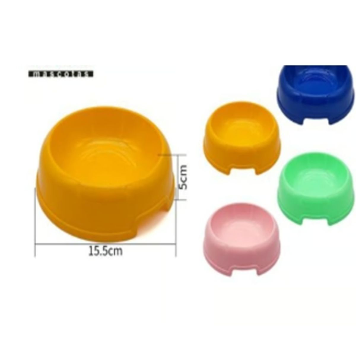 GENERICO - Bowl Para Perro Comida Color Rosado Redondo 15cm