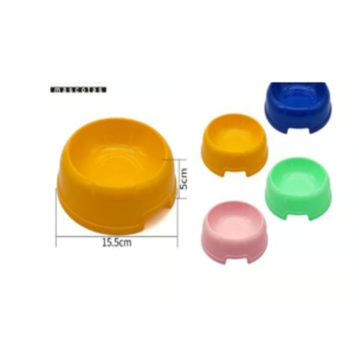 GENERICO - Bowl Para Perro Comida Color Rosado Redondo 15cm