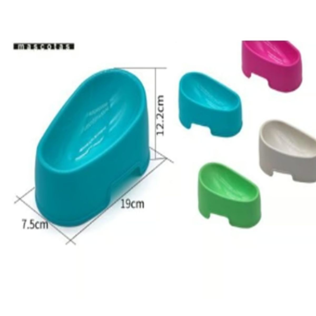 GENERICO - Bowl Para Perro Comida Colores Surtidos 19cm