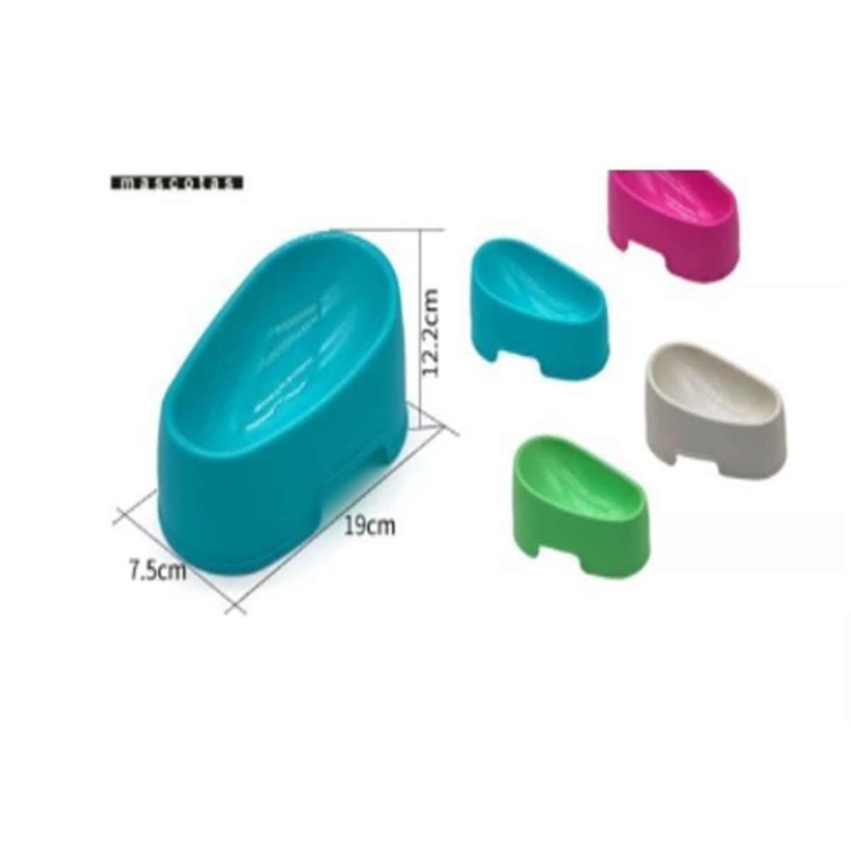 GENERICO - Bowl Para Perro Comida Colores Surtidos 19cm