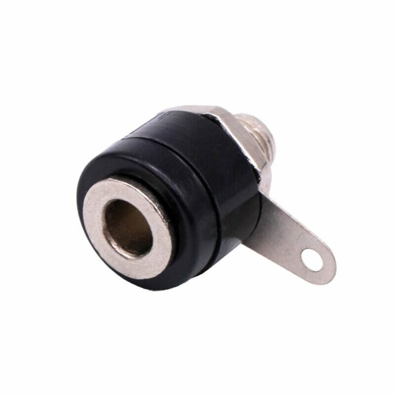 GENERICO - Conector Banana Aislado Negro 4mm Hembra