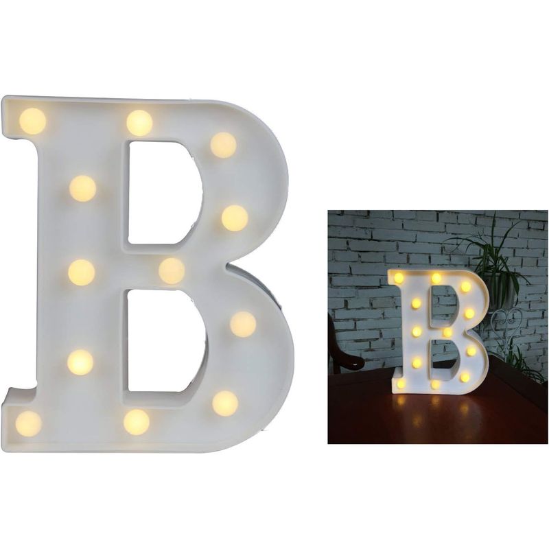 GENERICO - Letra B Led Lampara para Cumpleaños Fiestas  22cm
