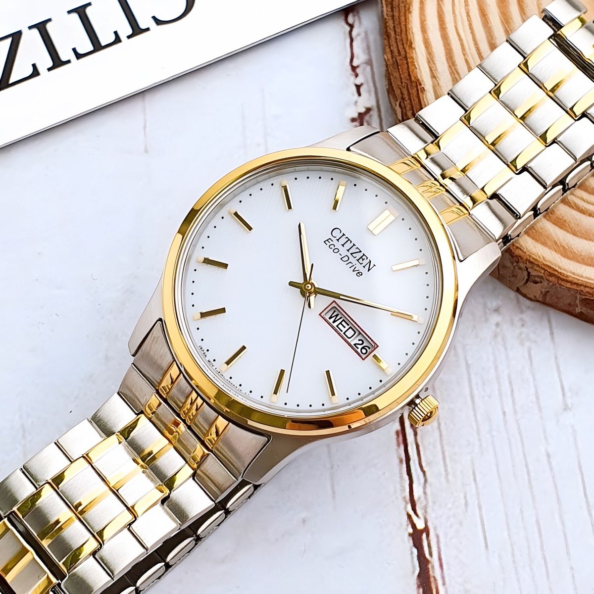 CITIZEN - Reloj Citizen Bicolor Eco-Drive BM8454-93A Hombre