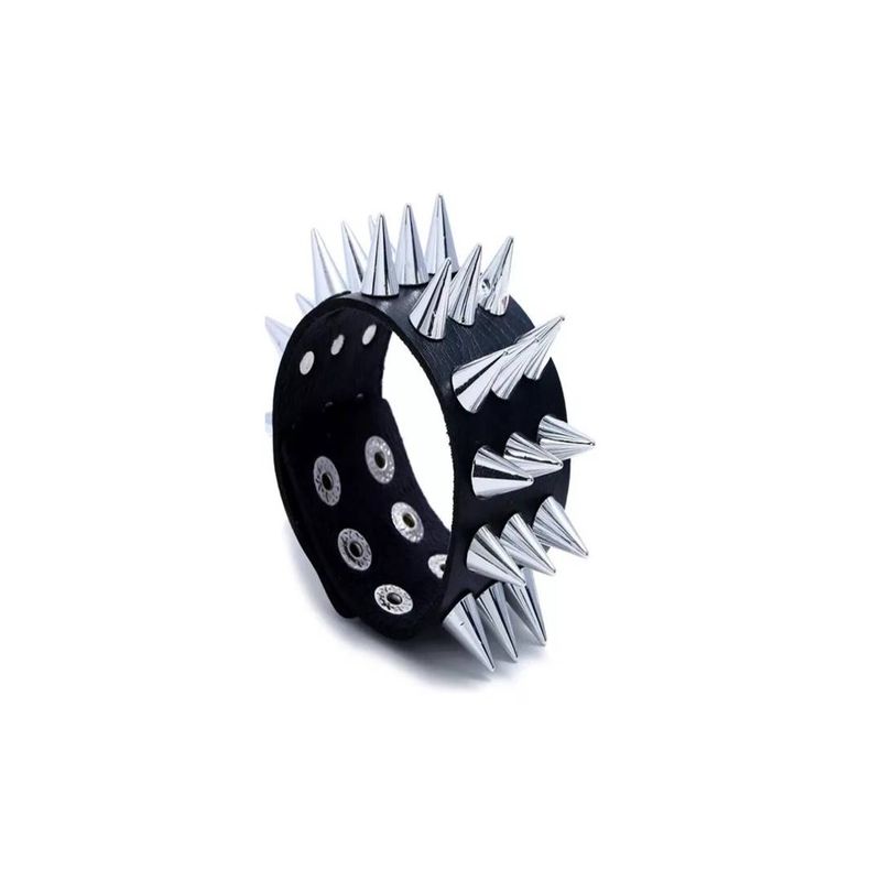 GENERICO - Brazalete Punk Rock Remaches Muñequera Puntas Ekol