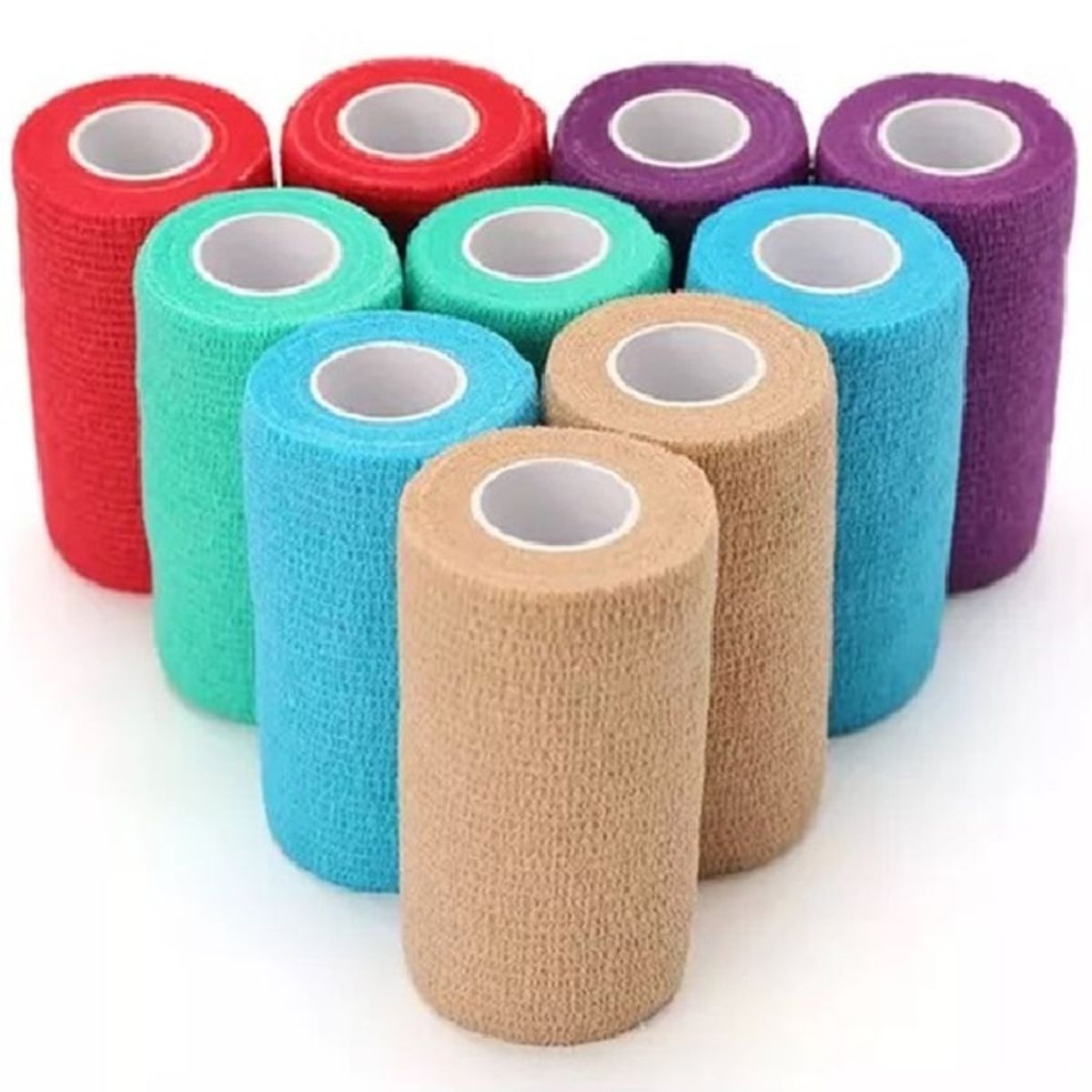GENERICO - Pack 12 Unidades Venda Autoadherente Compatible Con Coban 5cmx 4.5mt