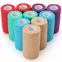GENERICO - Pack 12 Unidades Venda Autoadherente Compatible Con Coban 5cmx 4.5mt