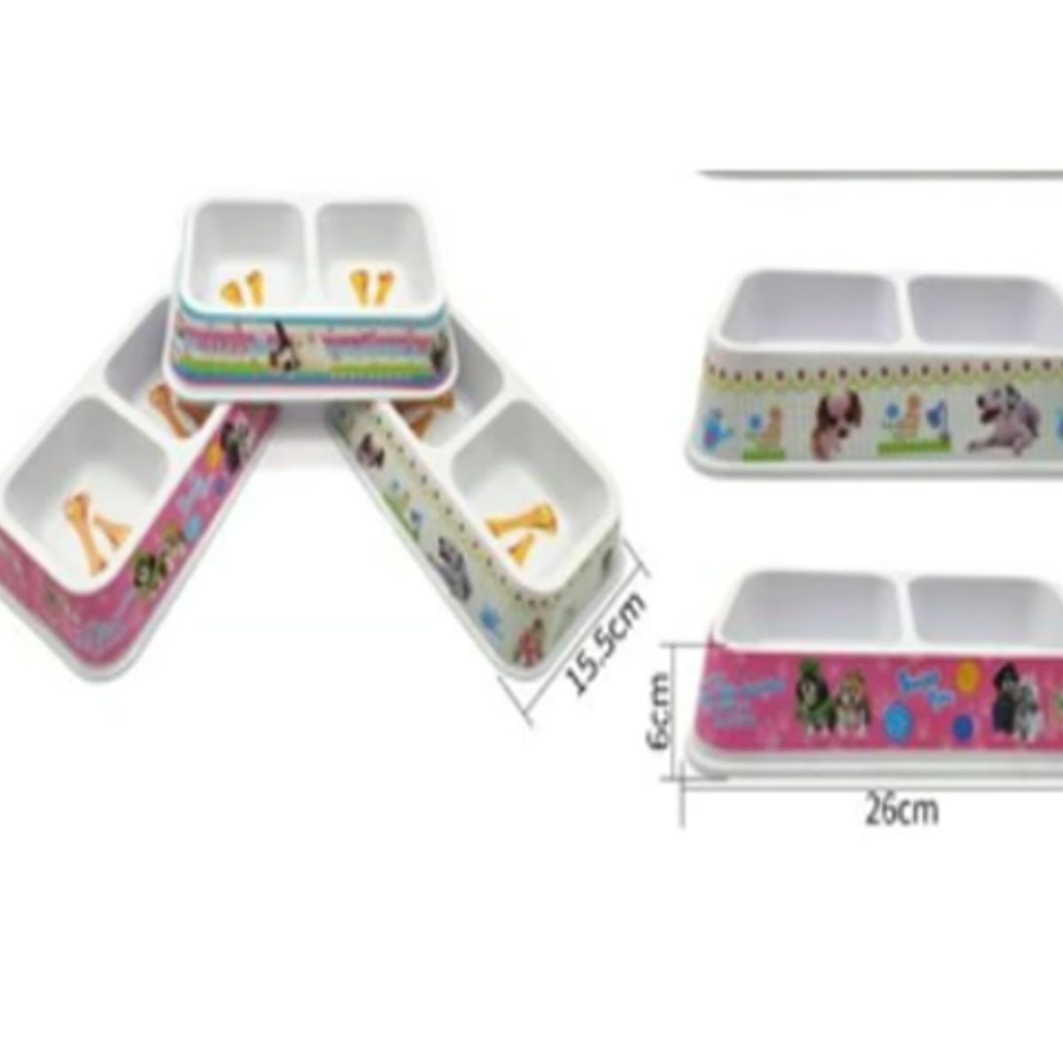 GENERICO - Bowl Para Perro Comida Colores Surtidos 26cm