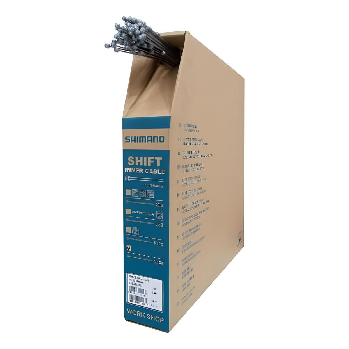 SHIMANO - Cable Cambio Shimano 1.2x2100mm Caja X100 Piezas Acero