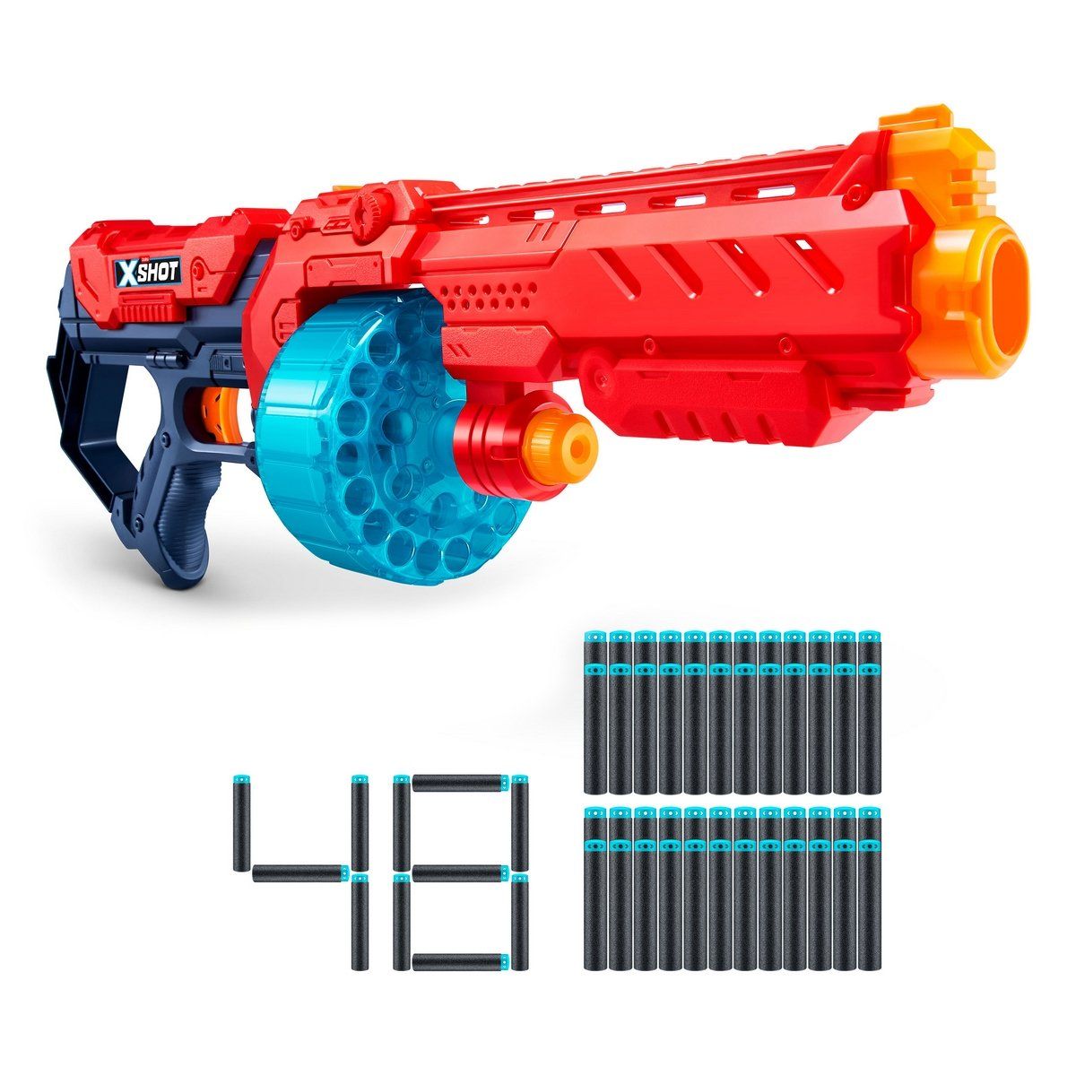 X-SHOT - Lanzador Turbo Fire Con 48 Dardos X-Shot