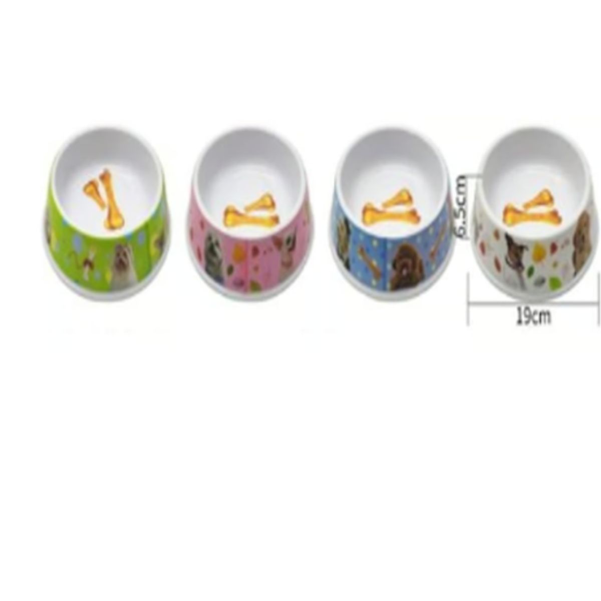 GENERICO - Bowl Para Perro Comida Colores Surtidos 19cm