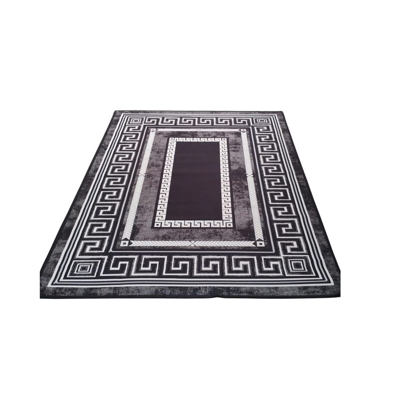 GENERICO - Alfombra Moderna Antideslizante Diseño Geométrico 3D 200X180cm
