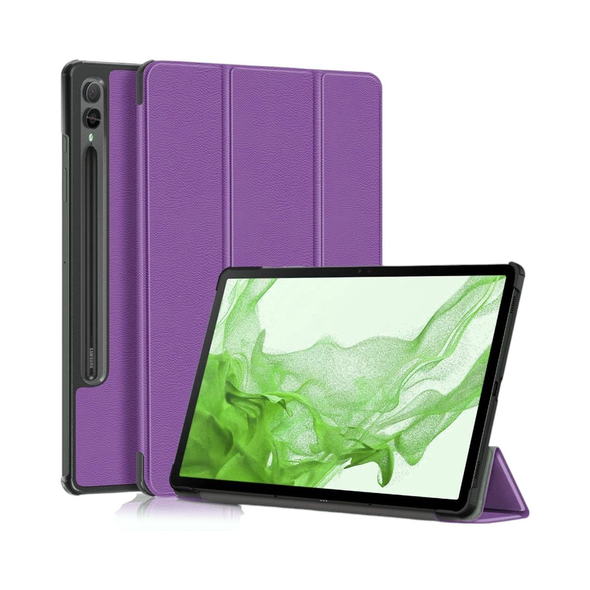 GENERICO - Funda Inteligente compatible con Samsung Galaxy Tab S9 Plus Morado