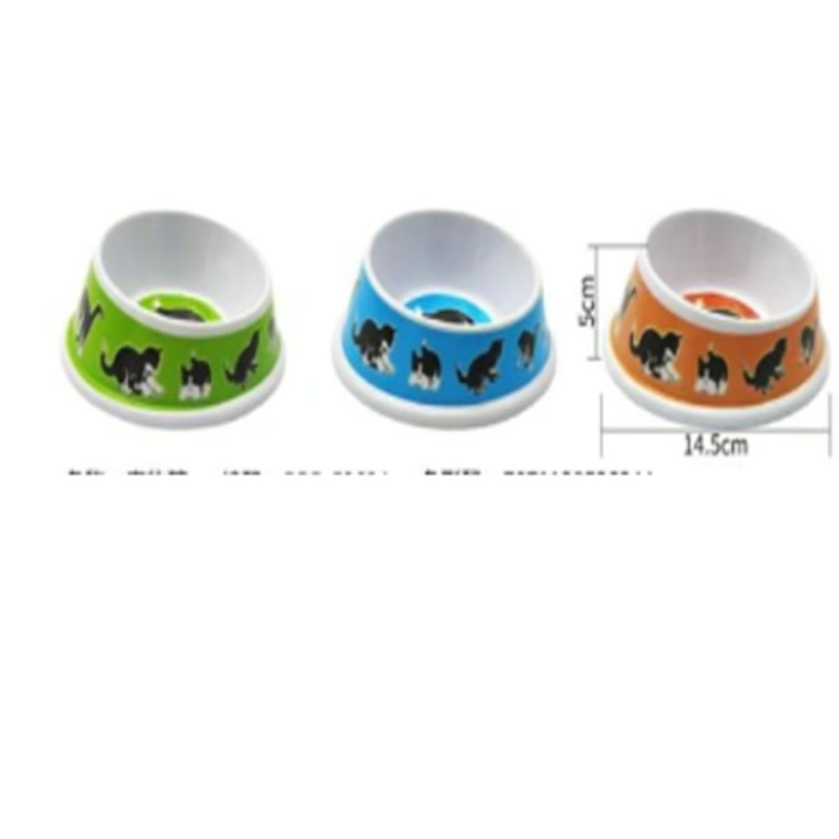 GENERICO - Bowl Para Perro Comida Colores Surtidos 14cm