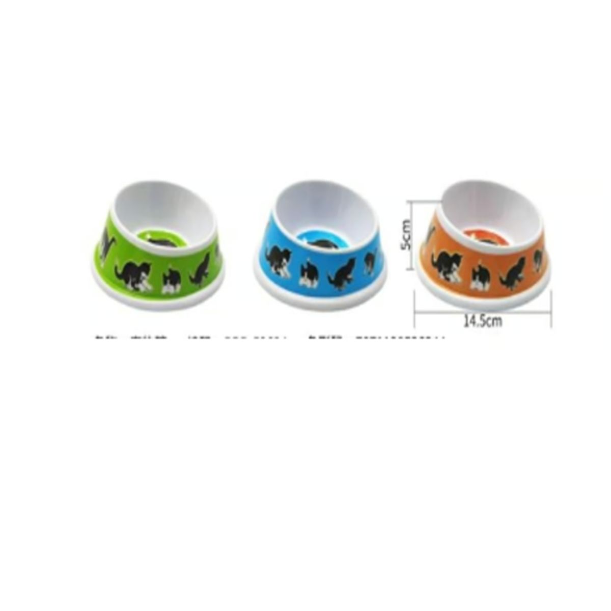 GENERICO - Bowl Para Perro Comida Colores Surtidos 14cm