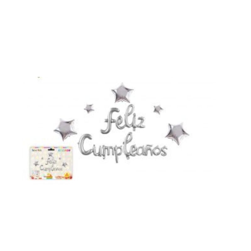 GENERICO - GLOBOS FELIZ CUMPLEAÑOS 8 PCS