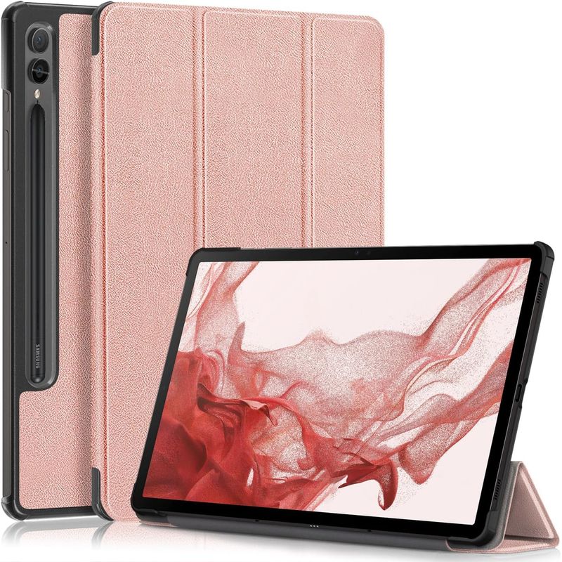 GENERICO - Funda Inteligente compatible con Samsung Galaxy Tab S9 Plus Rosa Gold