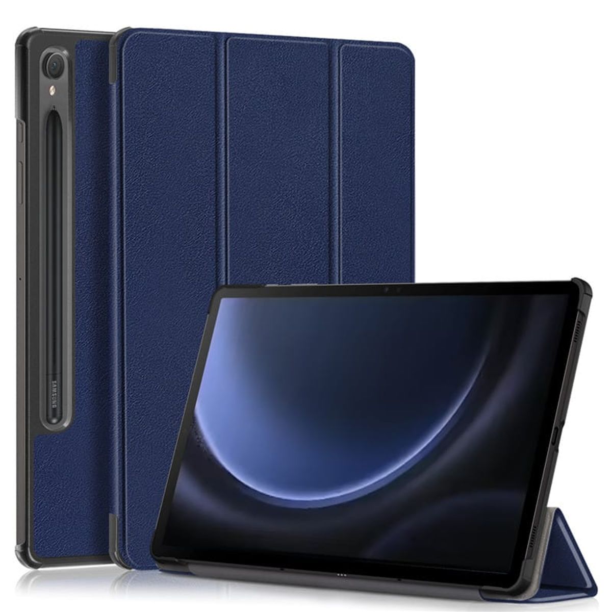 GENERICO - Funda Inteligente compatible con Samsung Galaxy Tab S9  Azul marino