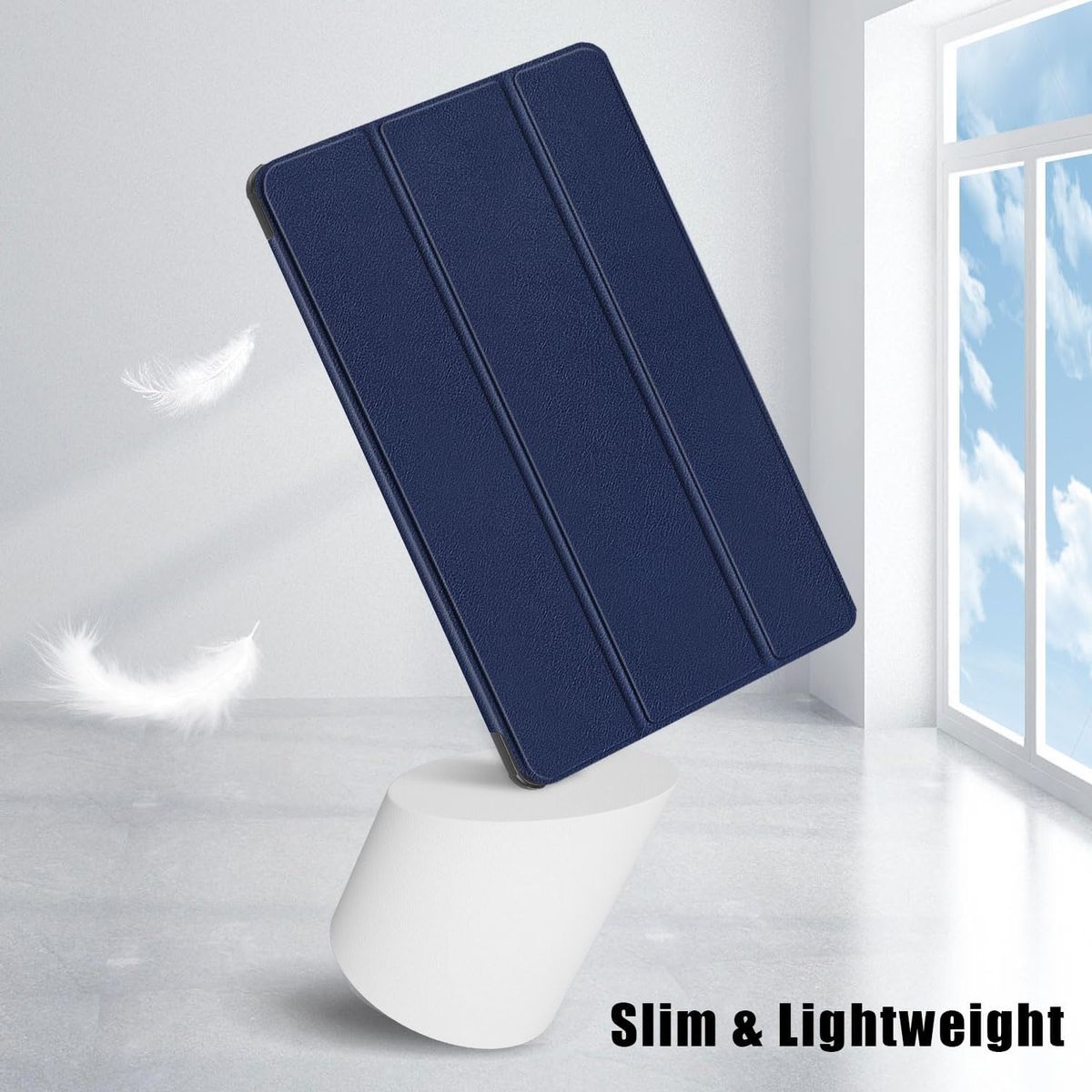 GENERICO - Funda Inteligente compatible con Samsung Galaxy Tab S9  Azul marino