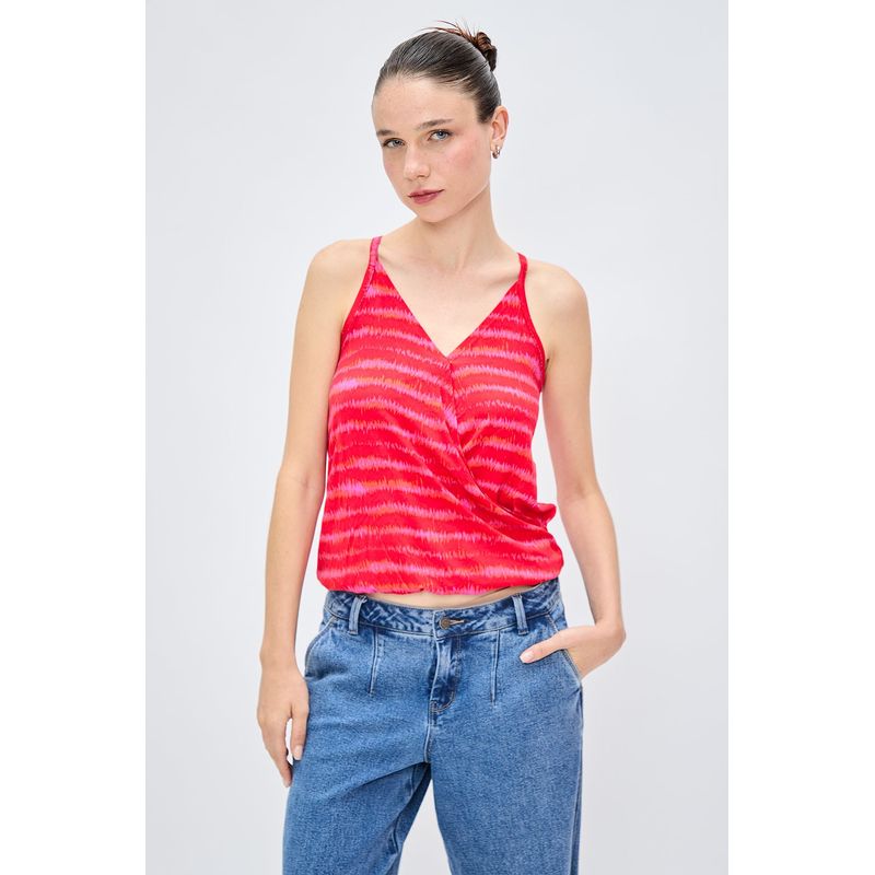 IO - Polera Sin Mangas Rojo Mujer Io