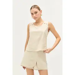 IO - Blusa Casual Lisa Beige
