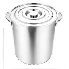 INOXCROM - Fondo de Acero Inoxidable Olla Grande 21 Litros 30 cm