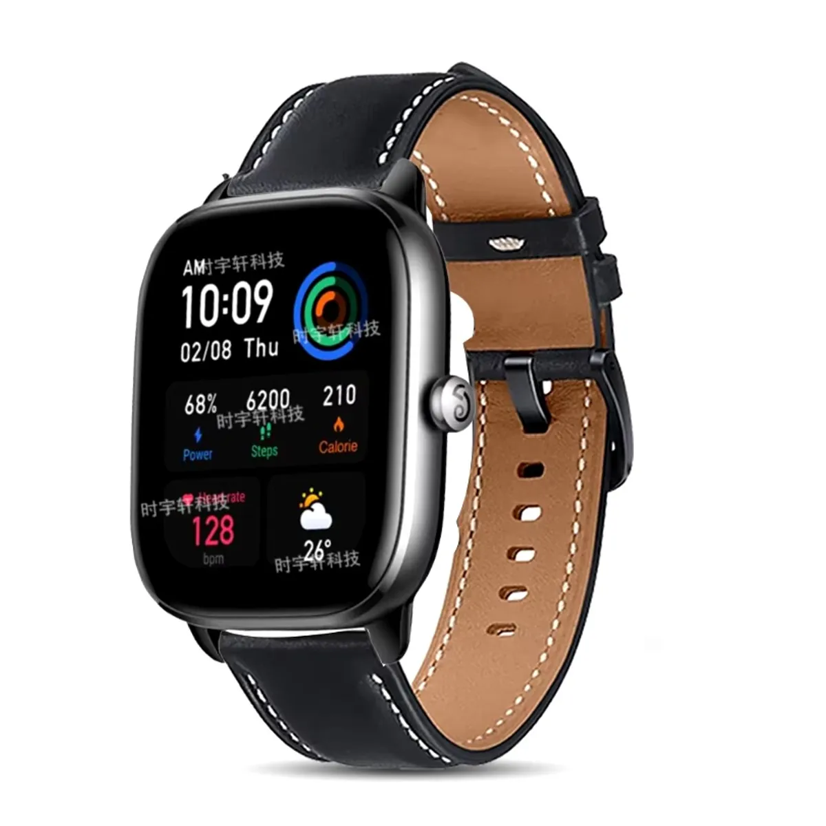GENERICO - Correa Cuero Para Amazfit Gts  2, 4 mini / Bip 3
