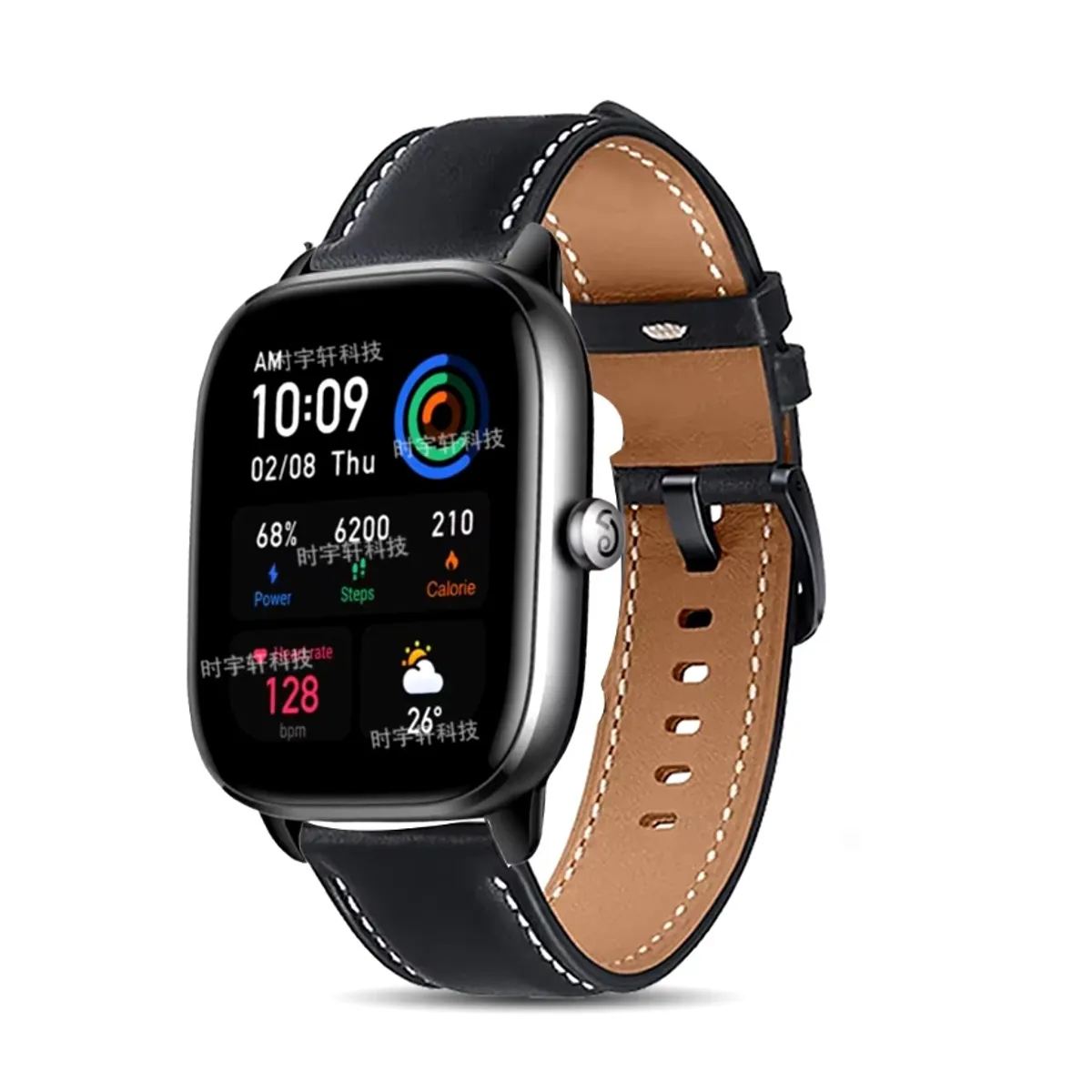 GENERICO - Correa Cuero Para Amazfit Gts  2, 4 mini / Bip 3