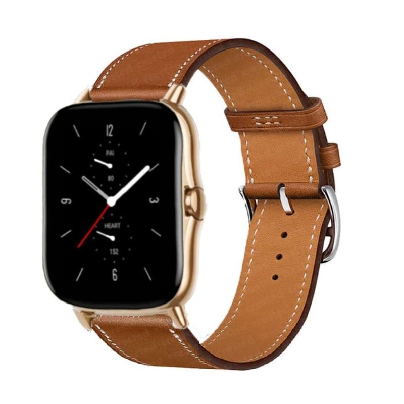 GENERICO - Correa Cuero Para Amazfit Gts  2, 4 mini / Bip 3