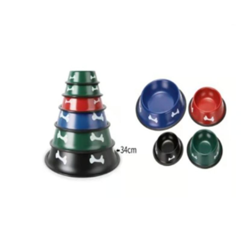 GENERICO - Bowl Para Perro Comida 34cm Colores Surtidos