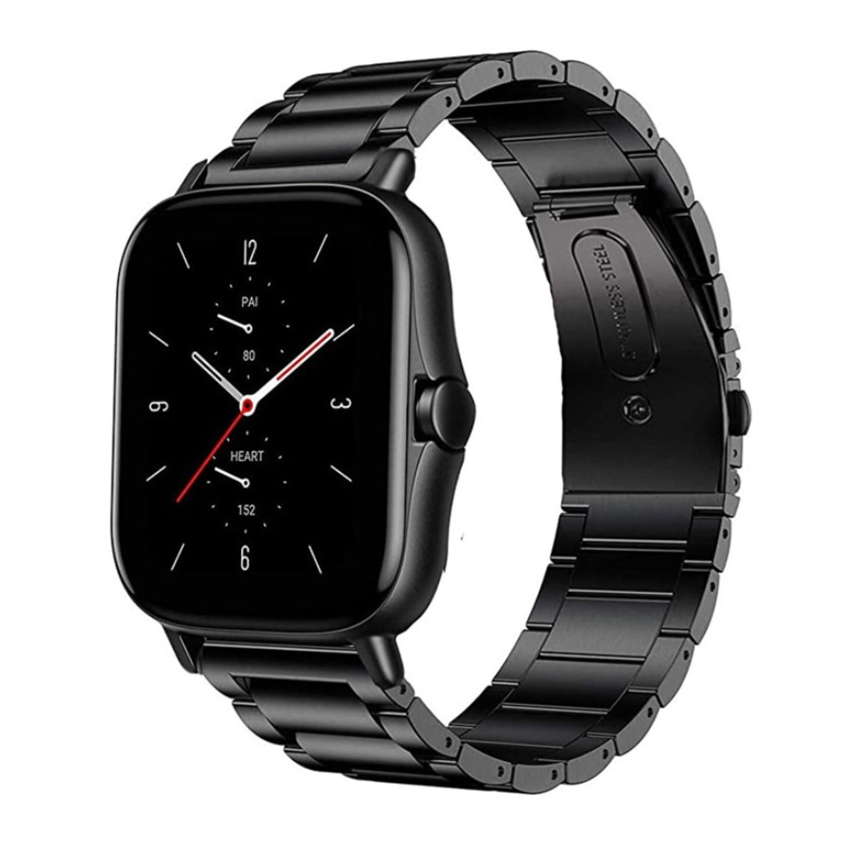 GENERICO - Correa Para Amazfit Bip / Gts 4, 2 ,4 Mini de Acero + Ajustador