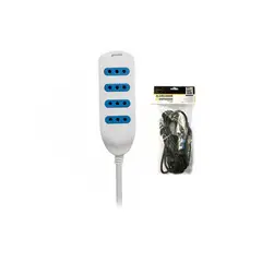 DBLUE - Alargador Eléctrico 5mts Certificado Blanco - SC