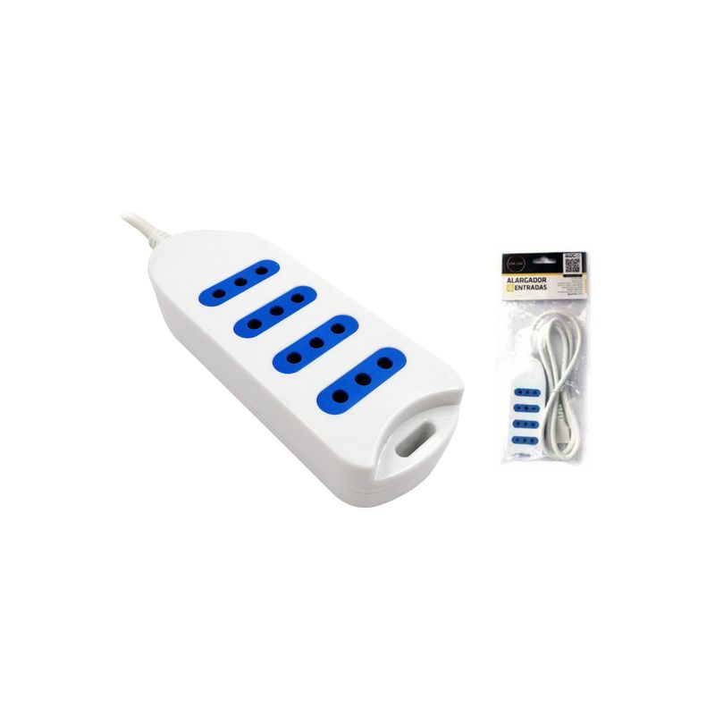 DBLUE - Alargador Eléctrico 3mts Certificado Blanco - SC
