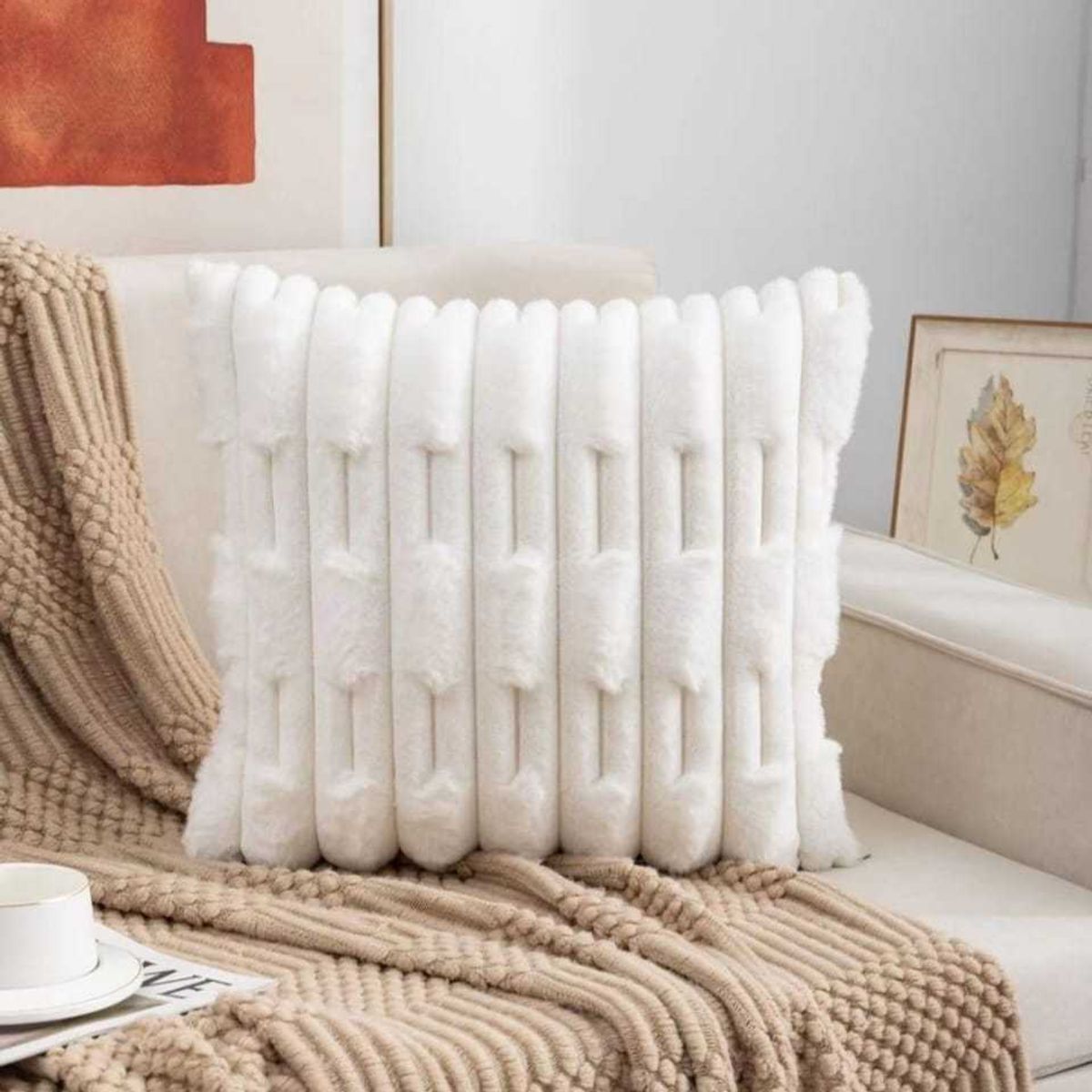 GENERICO - PACK DE 2  FUNDAS ESTILO BAMBU 45x45cm  86