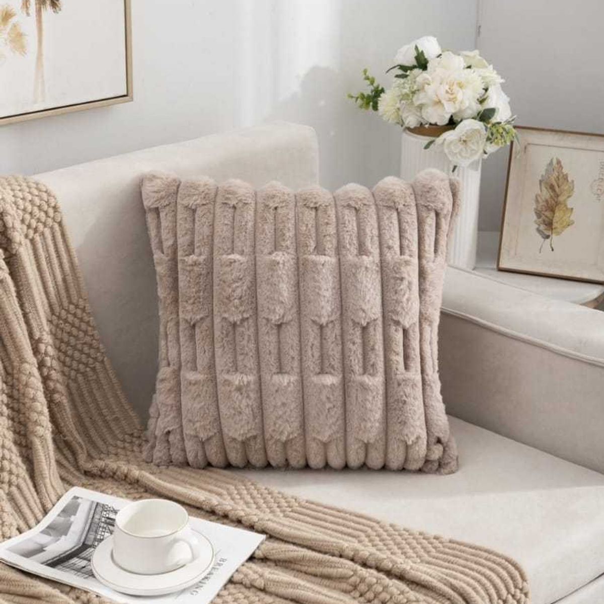 GENERICO - PACK DE 2  FUNDAS ESTILO BAMBU 45x45cm  89