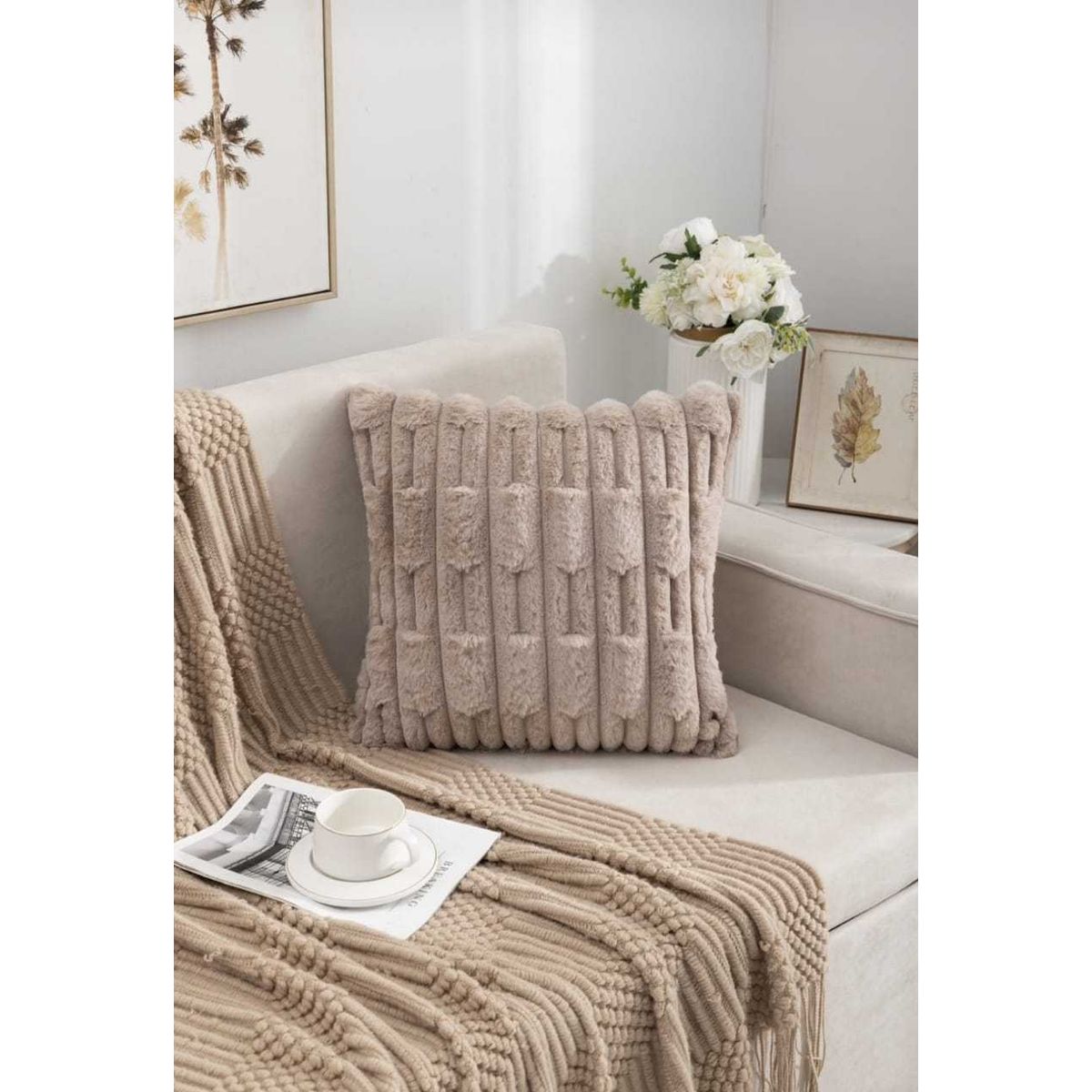 GENERICO - PACK DE 2  FUNDAS ESTILO BAMBU 45x45cm  89