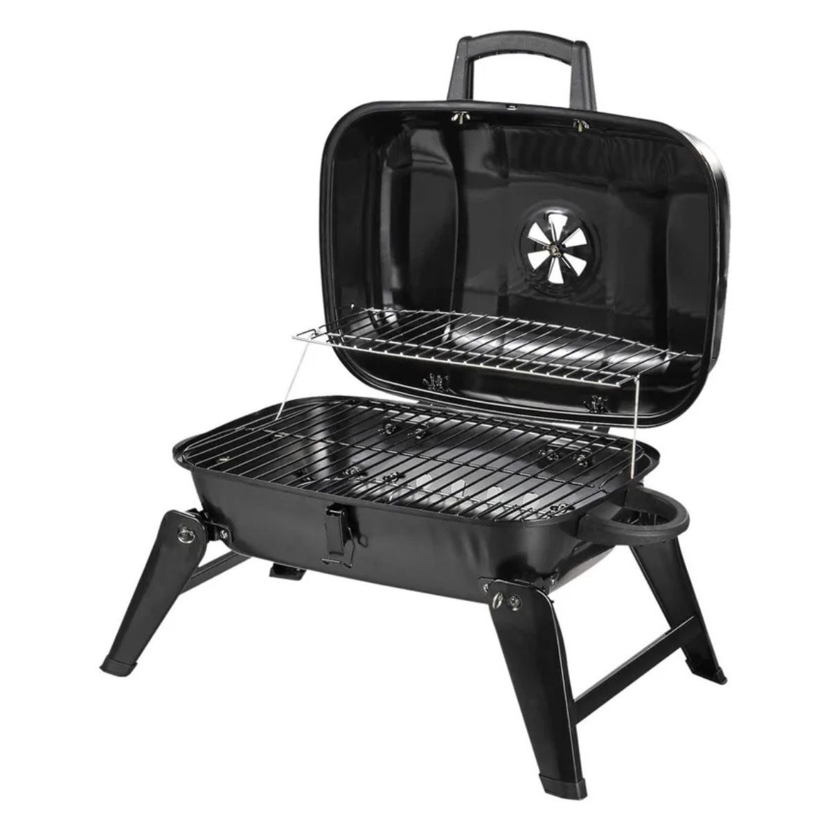 GENERICO - Parrilla portátil a carbón 59x33x37cm Bighouse