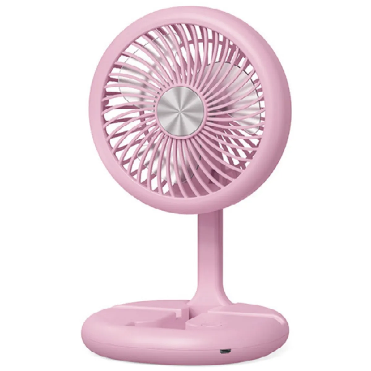 TECNOLAB - Mini Ventilador Plegable De Mano Recargable Rosa - SC