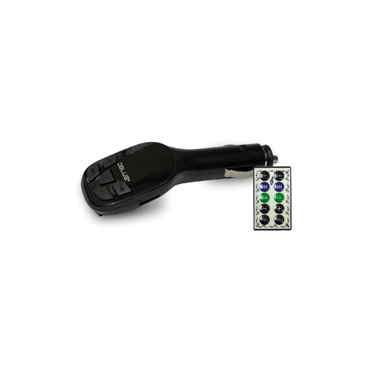 DBLUE - Transmisor Auto Auxiliar- Usb - Sd Negro - SC