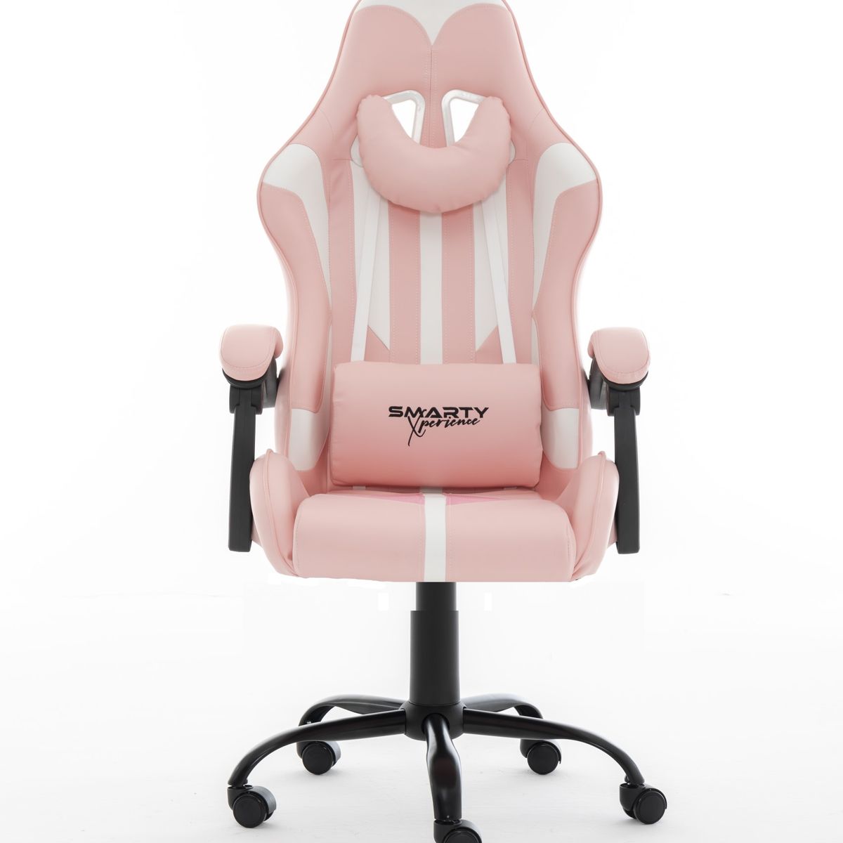 SMARTY XPERIENCE - Silla Gamer Smarty Xperience Rosada Ergonómica Y Reclinable