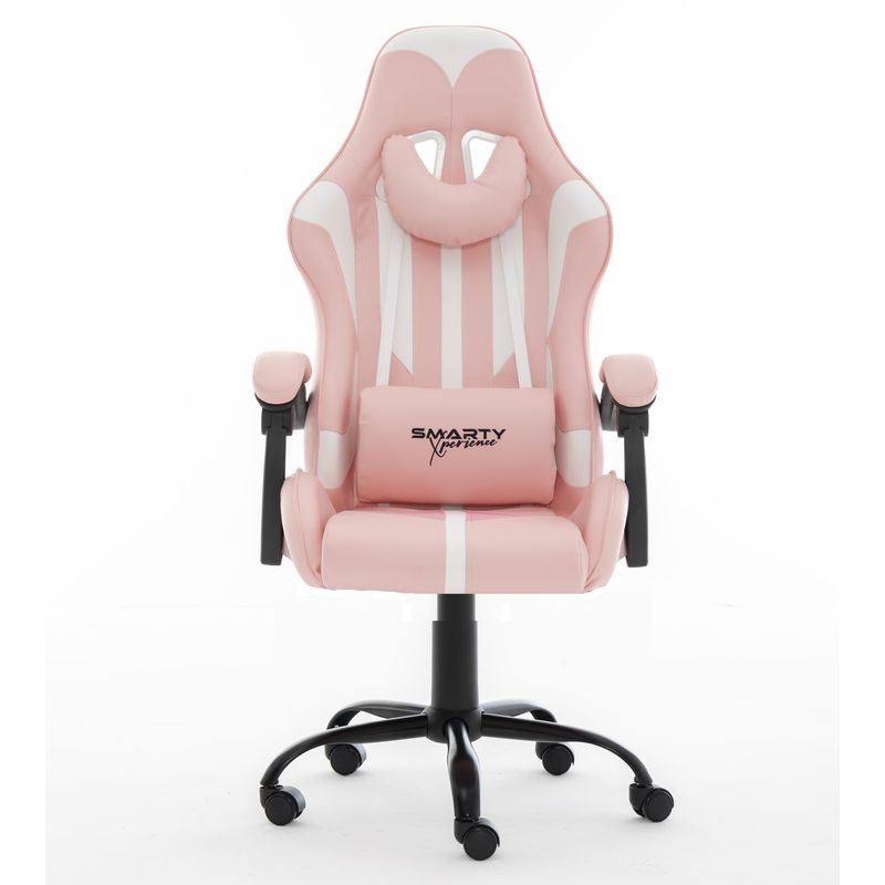 SMARTY - Silla Gamer Smarty Xperience Rosada Ergonómica Y Reclinable