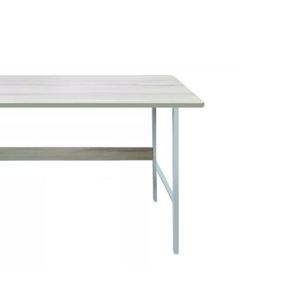 IMPORTCLICK - Escritorio Mueble Básico Madera Blanco Y Maple 100x72 CM